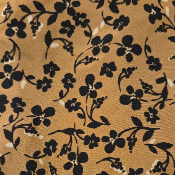 J. Crew Point Sur Floral Print Maxi Skirt - Mustard and Black - Picture 3 of 3